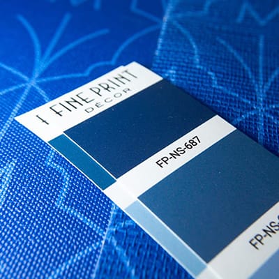 Several materials with a color matching chip