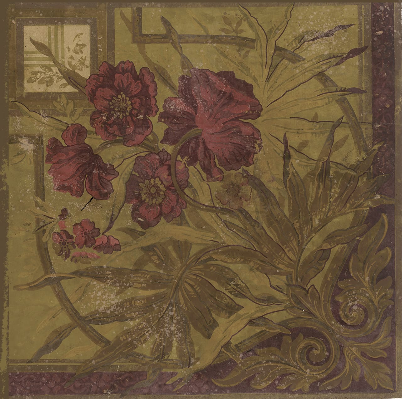 A discontinued wallpaper pattern recreated by Fine Print, before