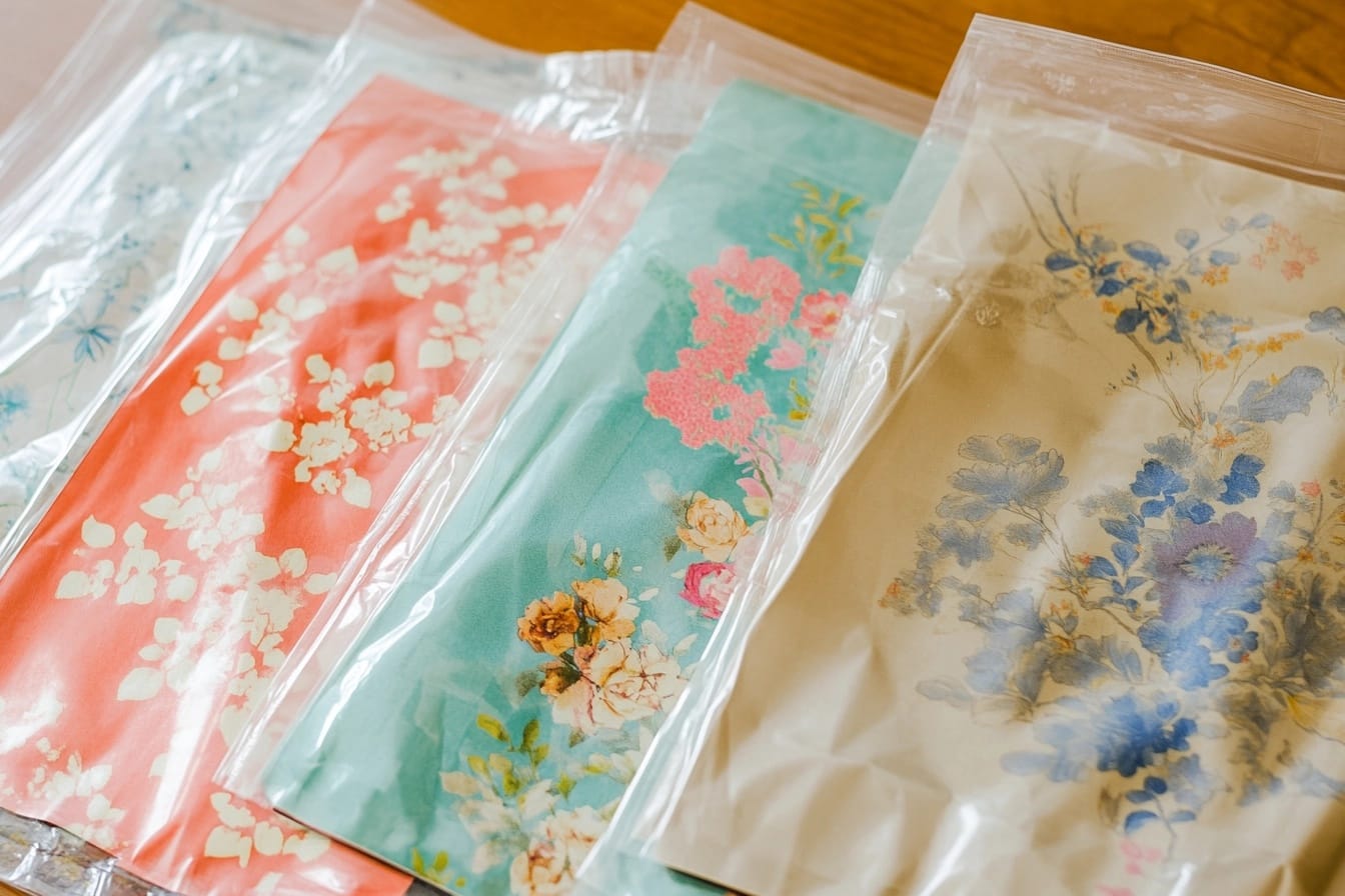 Preparing a wallpaper sample to ship for restoration