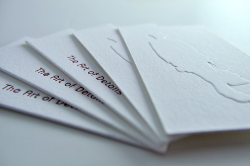 letterpress printing letter pressed business cards