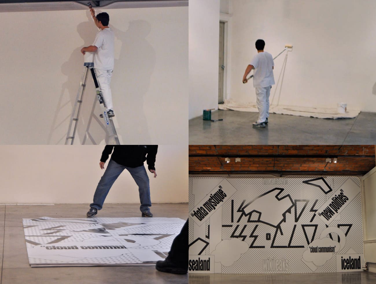 Premium Photo  Young caucasian couple removing old wallpaper from walls  preparing for flat renovation