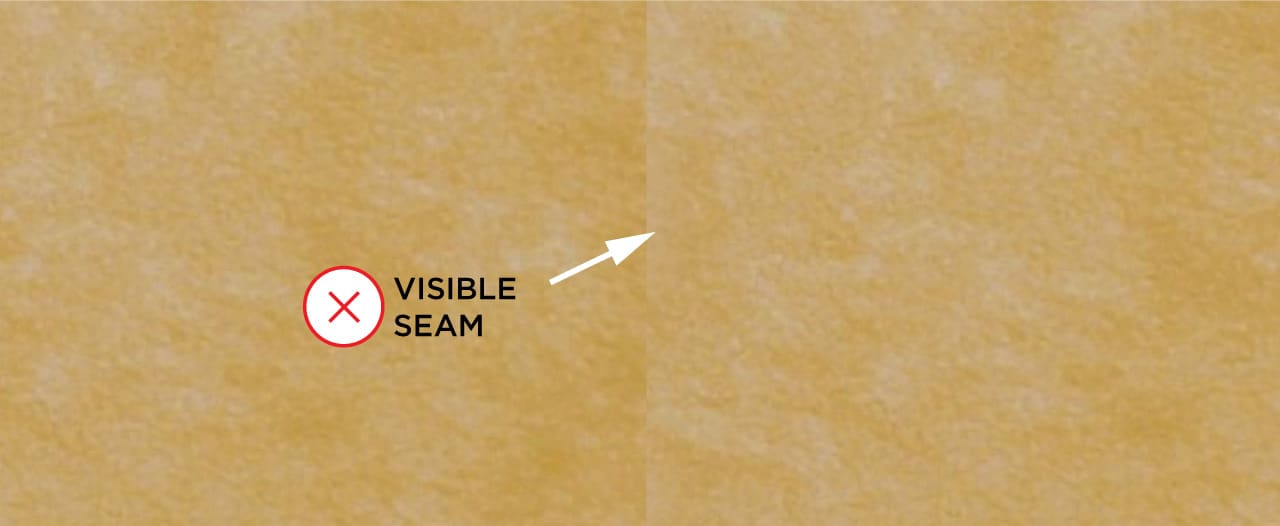 visible seam on a repeated texture background