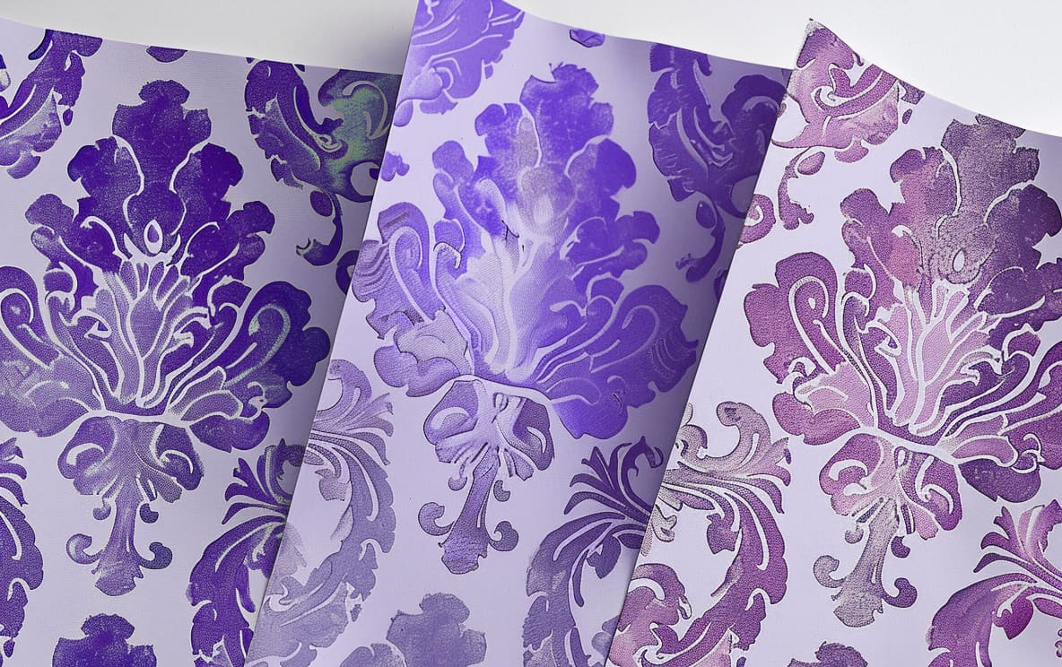 Various color samples of the same pattern