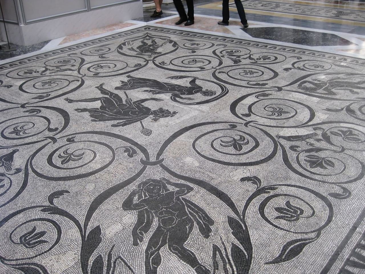 Photo of a detailed tile floor