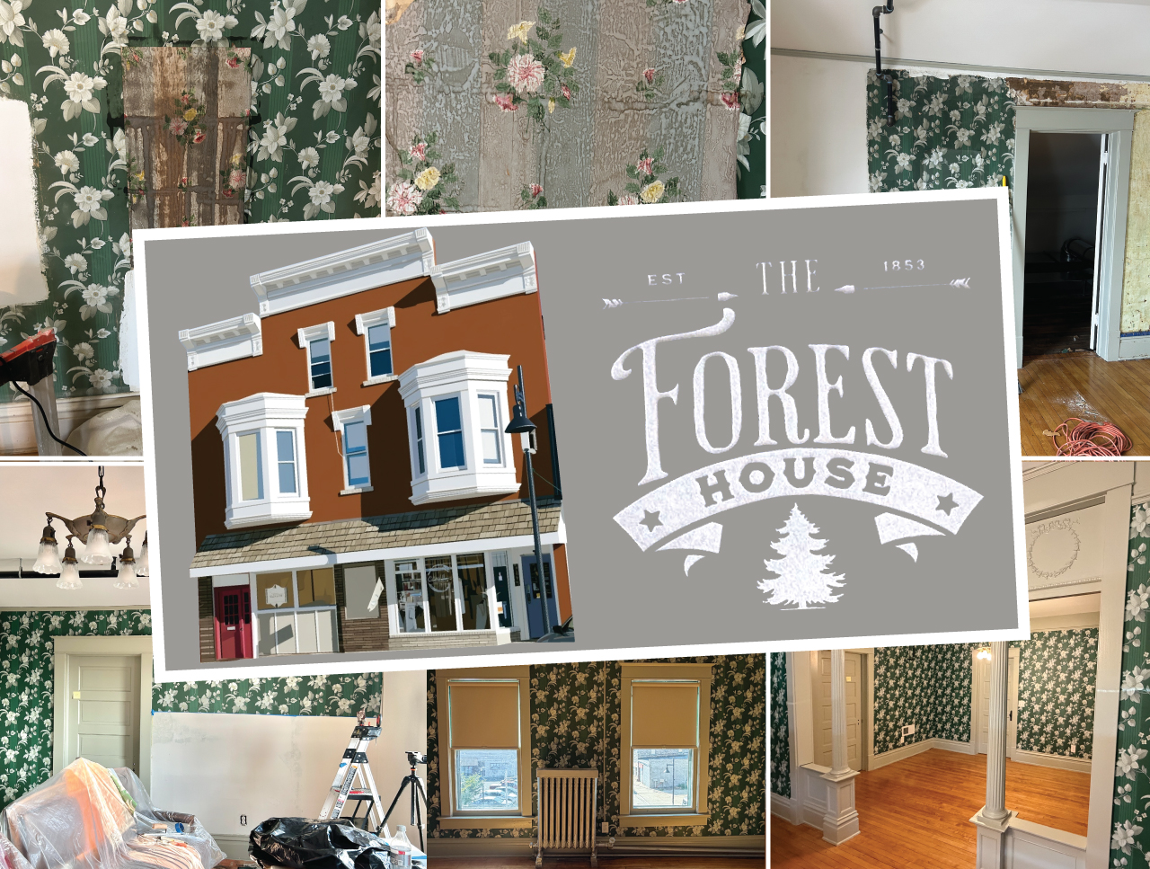Photo of Recreating the Forest House Wallpaper: A Lost Floral Motif for South Haven's Oldest Building