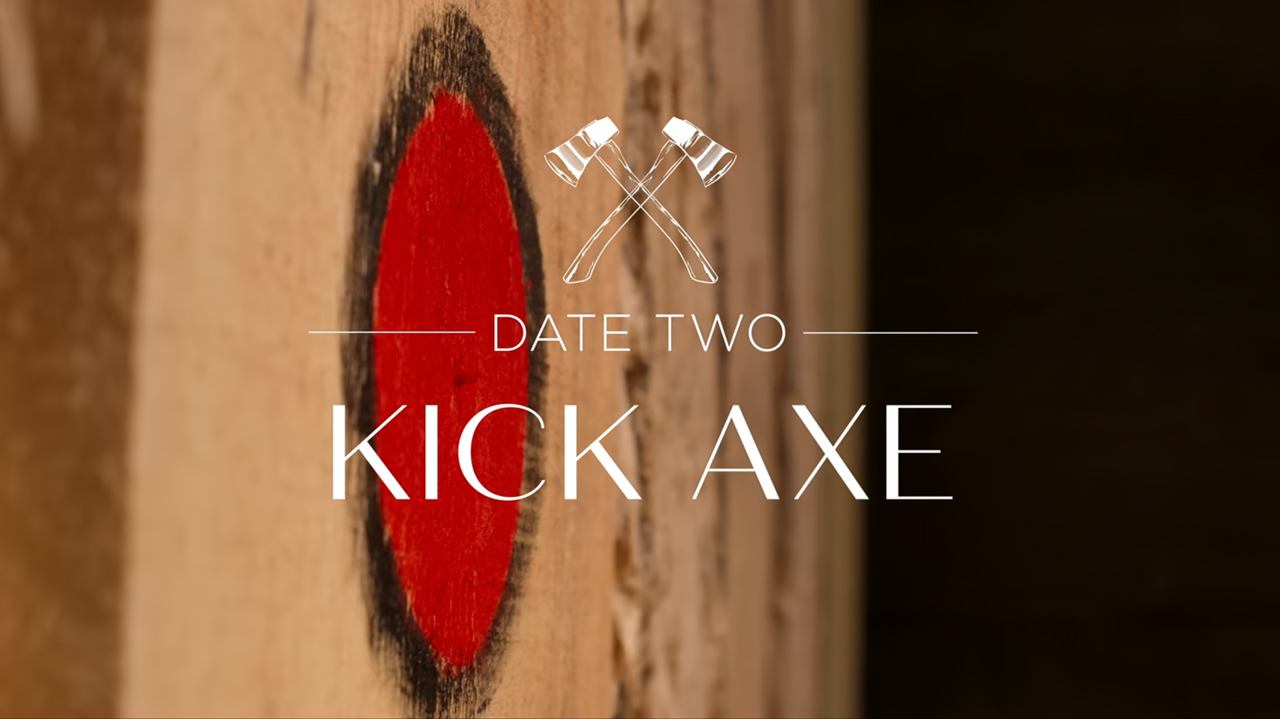 Title screen #2 with axe illustrations