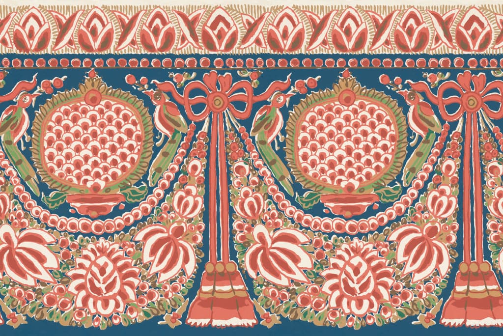 Screenshot of a restored portion of a wallpaper pattern