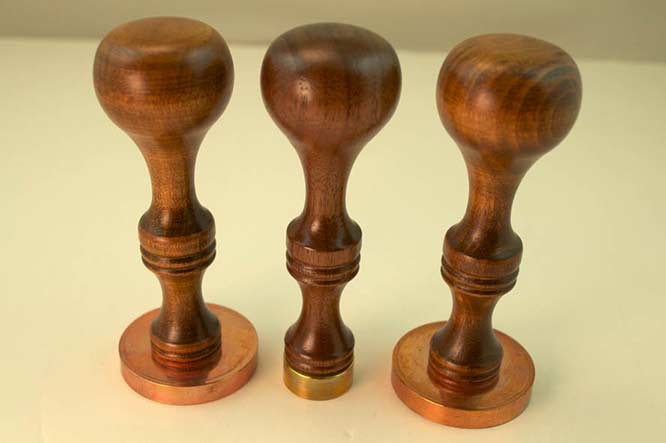 Wax Stamp Handles made of Walnut