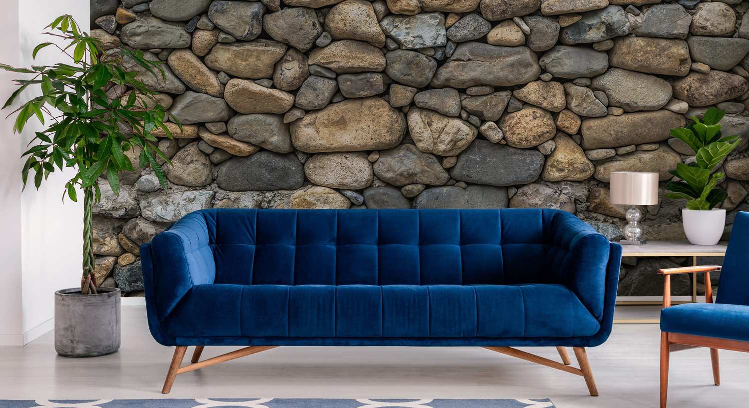 Large Cobblestones Wallpaper Pattern