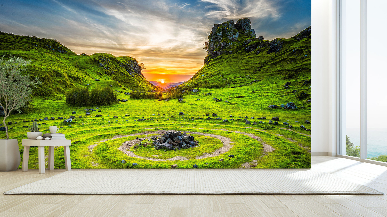 Celtic Sunset Wall Mural Wallpaper | Fine Print NYC